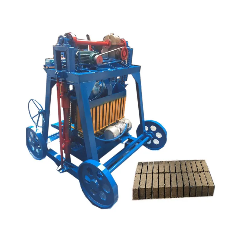 Diesel Engine Semi Automatic Block Making Machine With Manual Feeding And Automatic Vibration Compaction For Quality Bricks