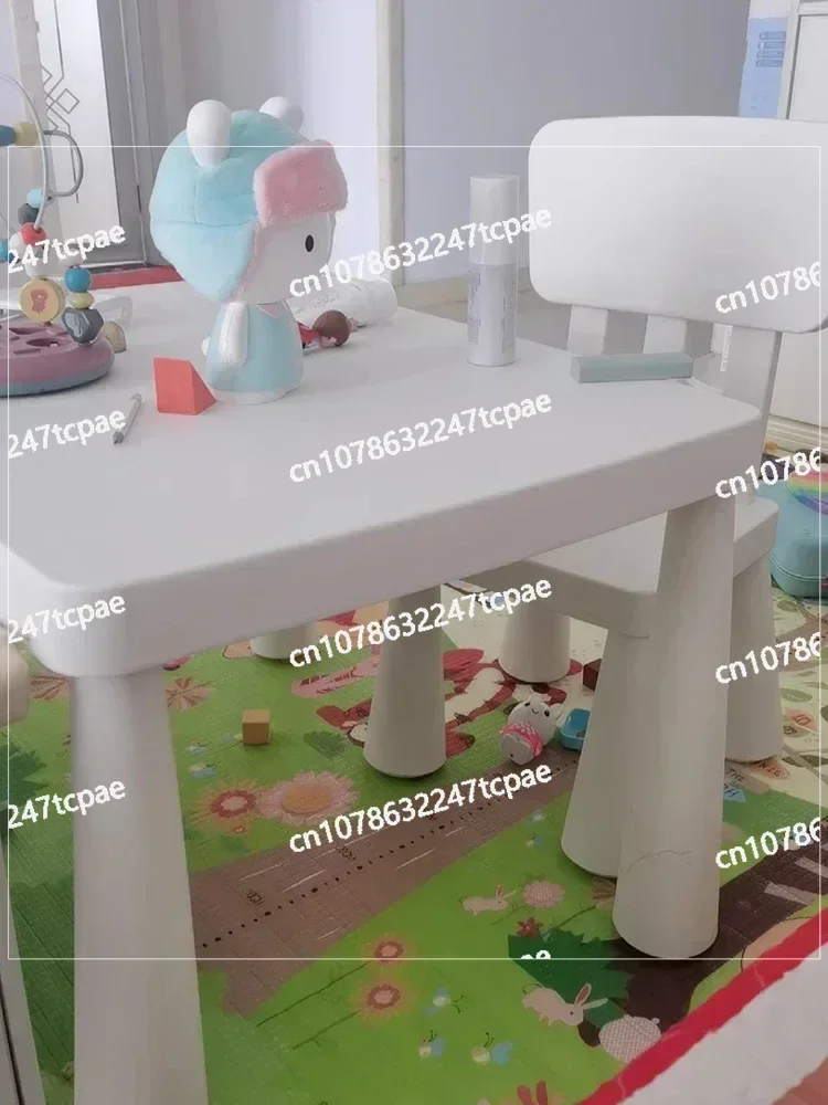 

Children's Toy TableLiangyi Home Furnishing Kindergarten Plastic Square TableChildren's Table and Chair Set Baby Learning Desk