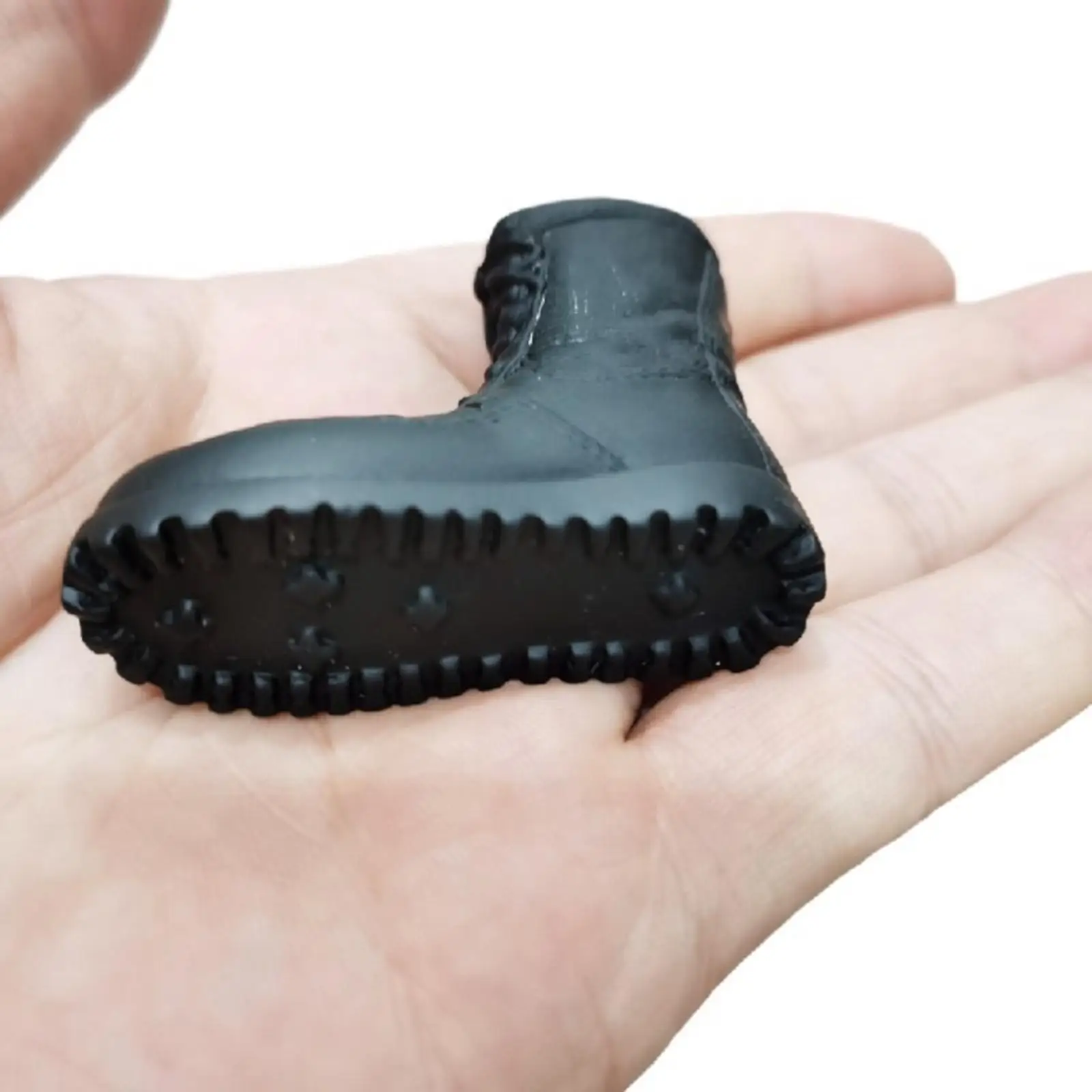 Buty żołnierskie w 1:6 skali buty wojskowe obuwie do połowy łydki buty zimowe czarne na 12-calowe akcesoria męskie figurki