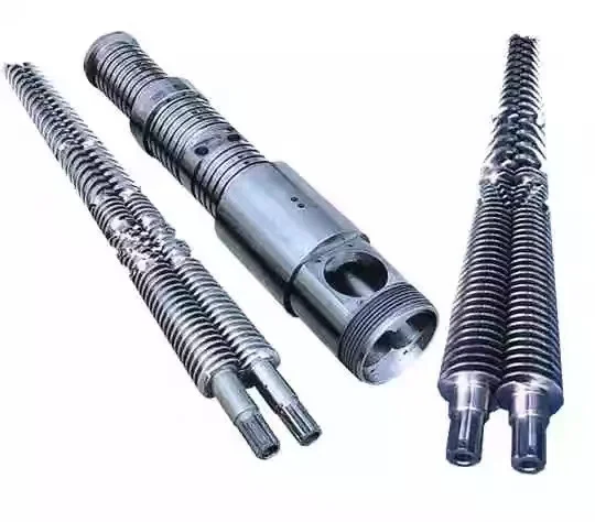 Conical Twin Double Extruder PVC Profile Production Spare Parts Screw Barrel