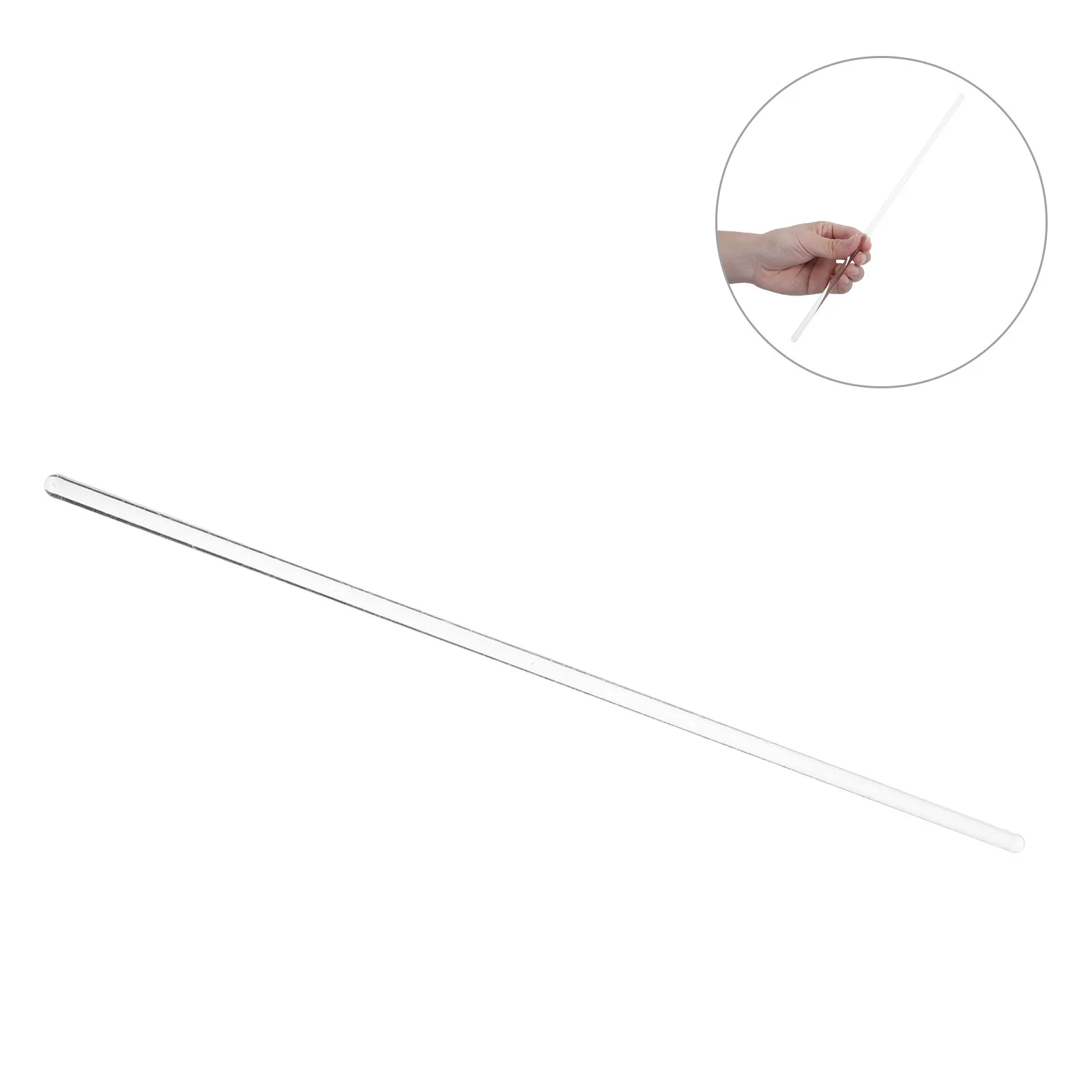 Glass Stirring Rod Transparent Laboratory Mixing Stick Rounded End Chemistry Stirrer Rod for Beaker Solutions 11.8 Long 6Mm