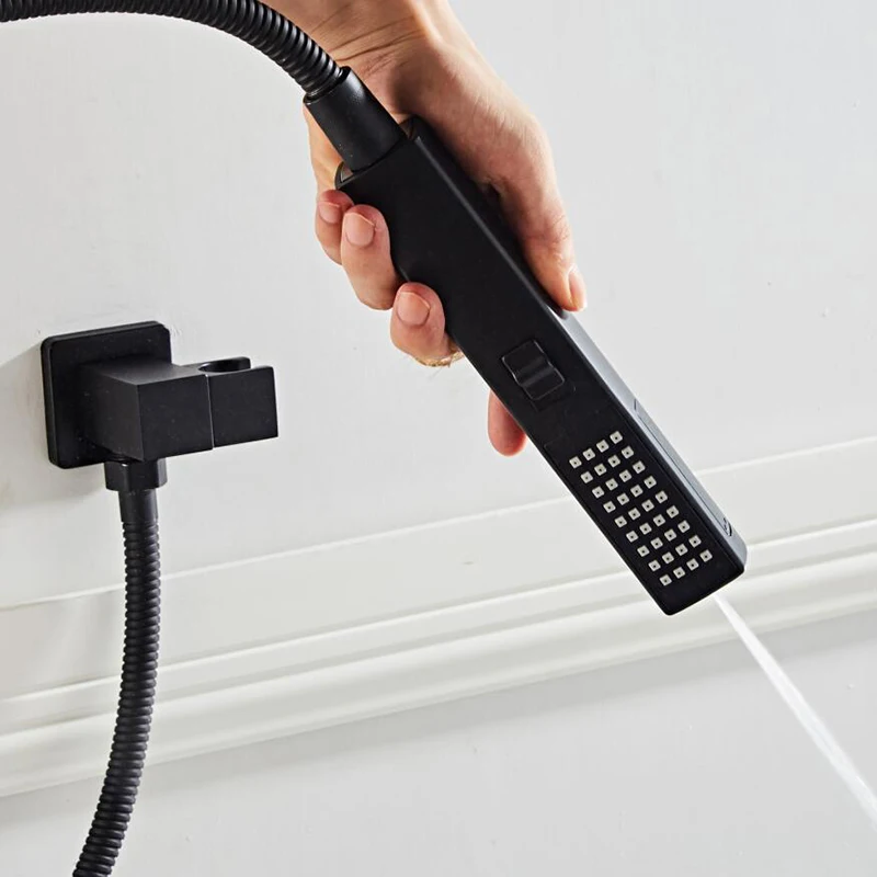 Quadratischer Handbrause mit Einzelfunktion, universeller wassersparender Sprinkler, kreativer, modischer Hochdruck-Duschsprüher