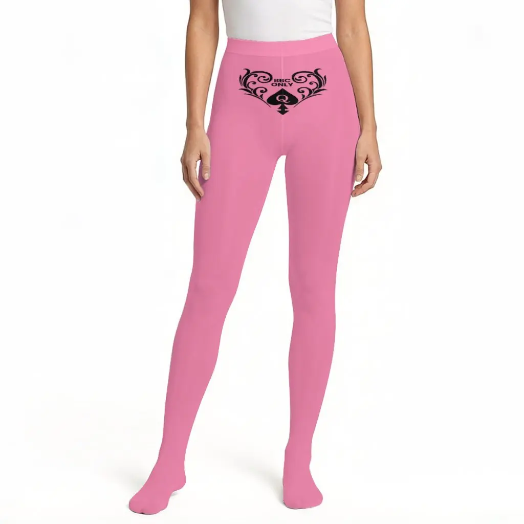 Opaque pantyhose women's high waisted printed leggings sexy ear cinching party costume dance stage leggings