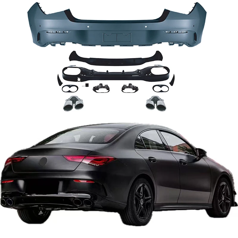 

ForAuto Accessories Body Kit For Mercedes Benz CLA W118 Wi18 AMG45 New Side Skirt Tail Grille Front Rear Bumper ABS AMG Upgrade