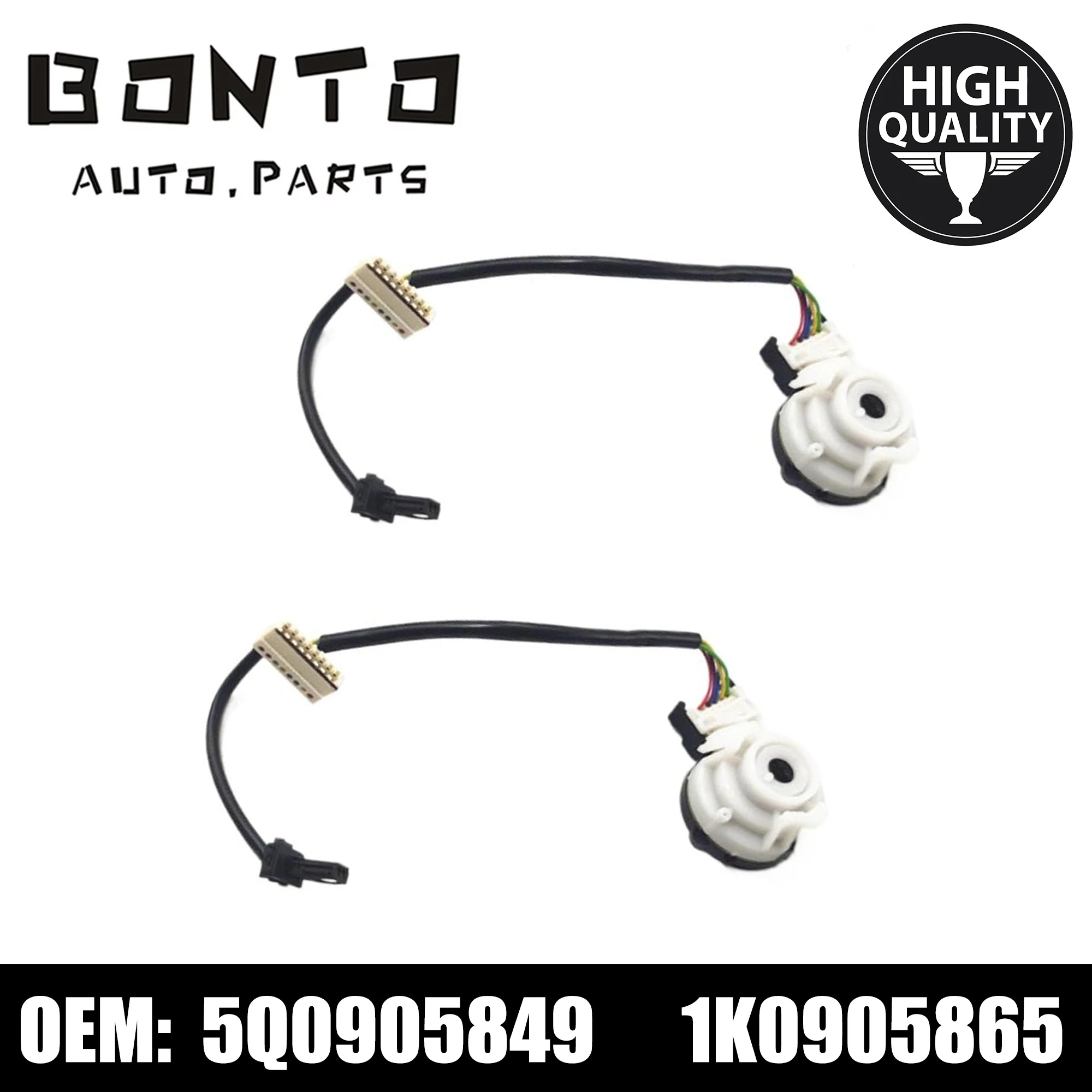 BONTO 2pcs Ignition Starter Switch For Skoda Superb III 2015 Replace 5Q0905849 1K0905865