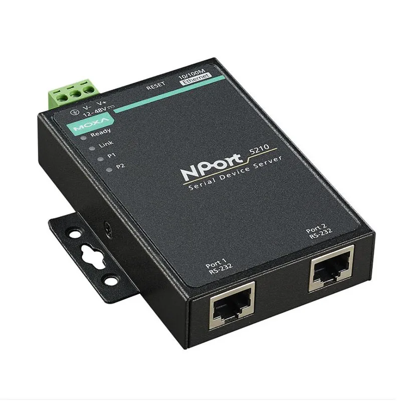 خادم جهاز MOXA Nport 5210 بمنفذين RS-232، من 0 إلى 55 ° درجة حرارة التشغيل C #2