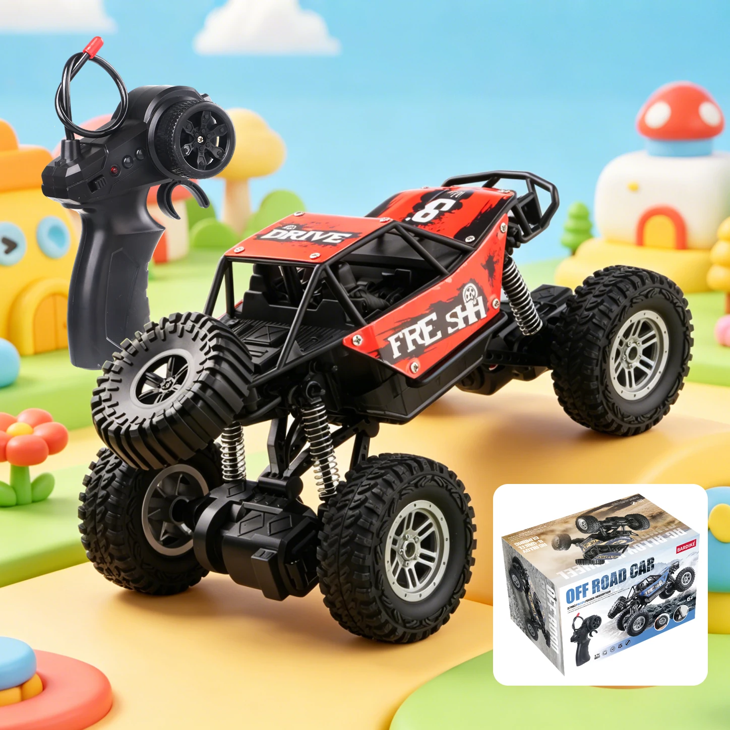 Remote Control Car Alloy Off-Road Climbing Car Shock-Absorbing Outdoor Sand Electric Toy Car Children's Boy Car Model Gift