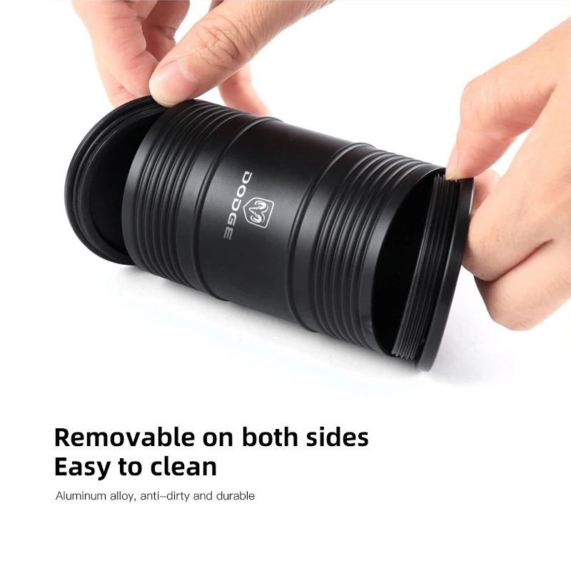 طبلة زيت التصميم منفضة سجائر السيارة الألومنيوم السجائر بعقب صندوق تخزين ل دودج تشالينجر شاحن رحلة رام دورانجو SRT دارت شيطان