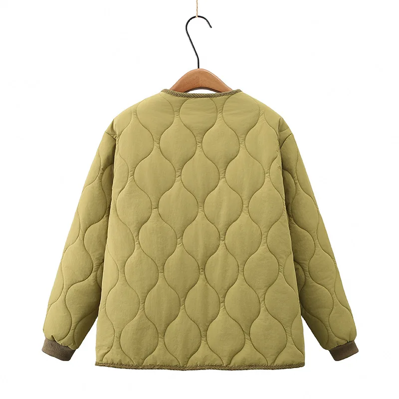 Gourd Shape Thermal Down Cotton Parkas Women Autumn Winter 2023 Plus Size Casual Clothing Padded Coat Wadded Jacket
