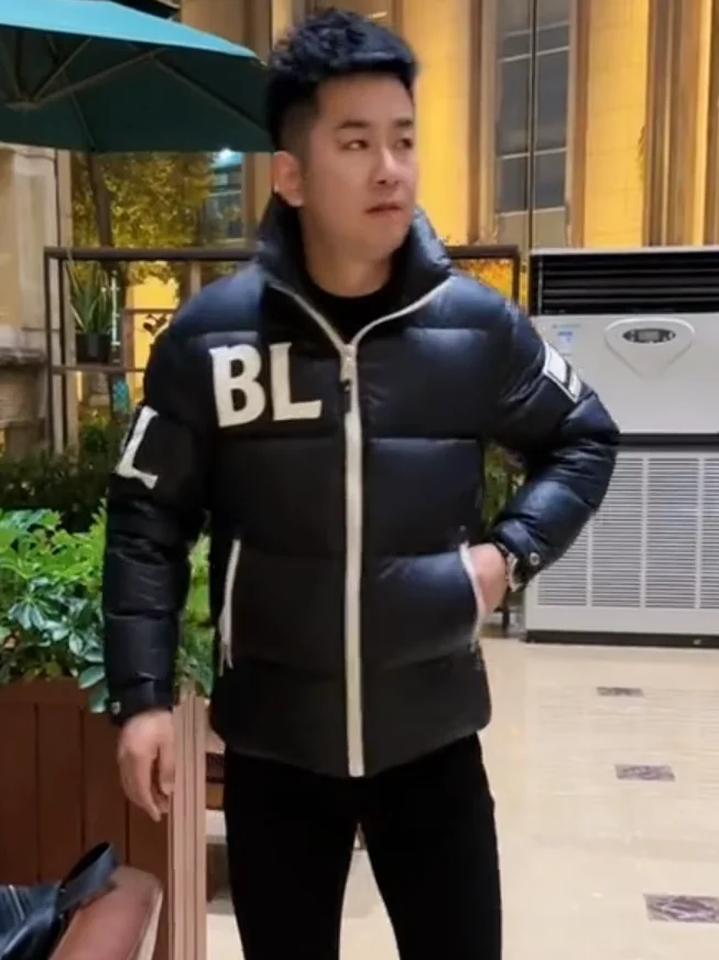 

Sli Faionable воротник-стойка вниз Jaet Теплая Ele Универсальная молодежная деловая мужская верхняя одежда на молнии с застежкой-молнией