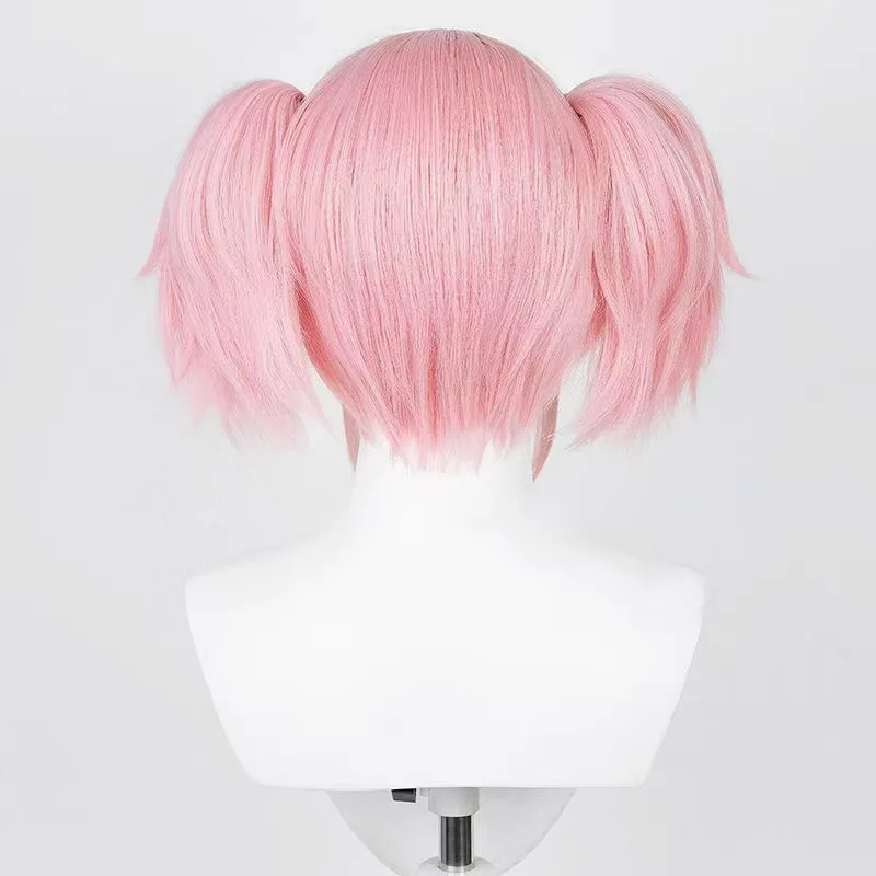 1 ذيل حصان وردي مزدوج فوضوي شعر مستقيم فتاة سحرية شياو يوان أنيمي شياو يوان يلعب شعر مستعار #4