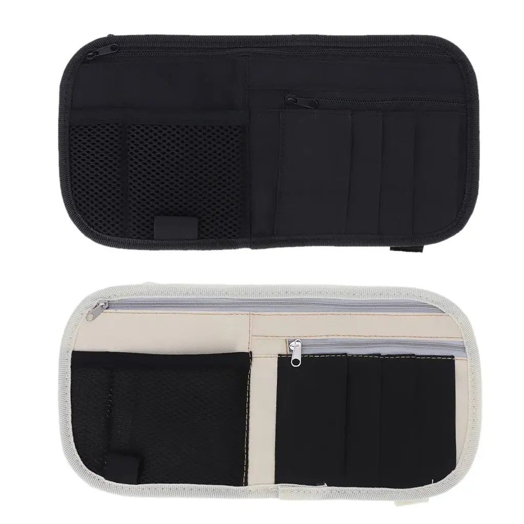 Bolsillo de almacenamiento antideslizante desmontable Estuche para CD Estuche para documentos y tarjetas