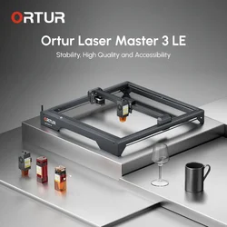 ORTUR-Laser Master 3 LE 5.5W/10W, Machine de Découpe et Gravure à Diode Puissante CNC de Bureau, Wifi, Impression sur Bois