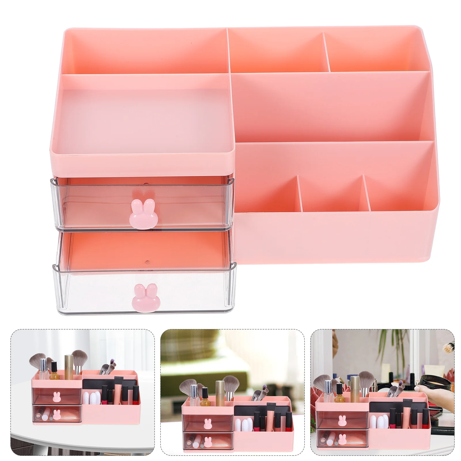 

Multifunction Desk Organizer Drawers Office Plastic Desktop Storage Box Cute Organizer Home Office Supplies