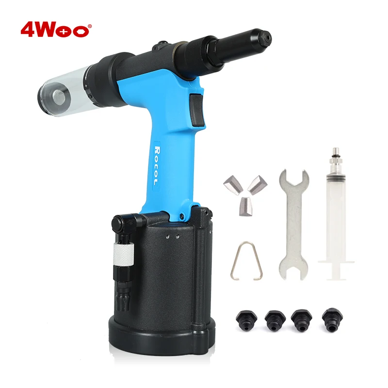 

Pneumatic Air Rivet Tool RL-4000LV Automatic Self-priming Convenient Riveting Tool for 4.0-6.4mm with Nail Suction Bottle