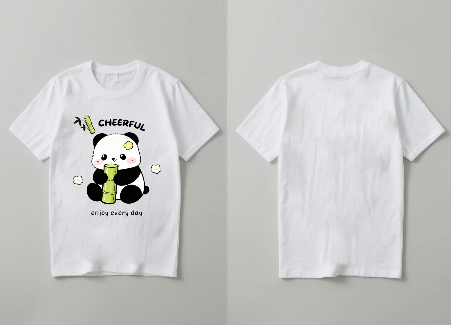 

Новая модная и модная футболка с короткими рукавами 2025 года со веселыми буквами и принтами панды и повседневным топом с круглым вырезом.