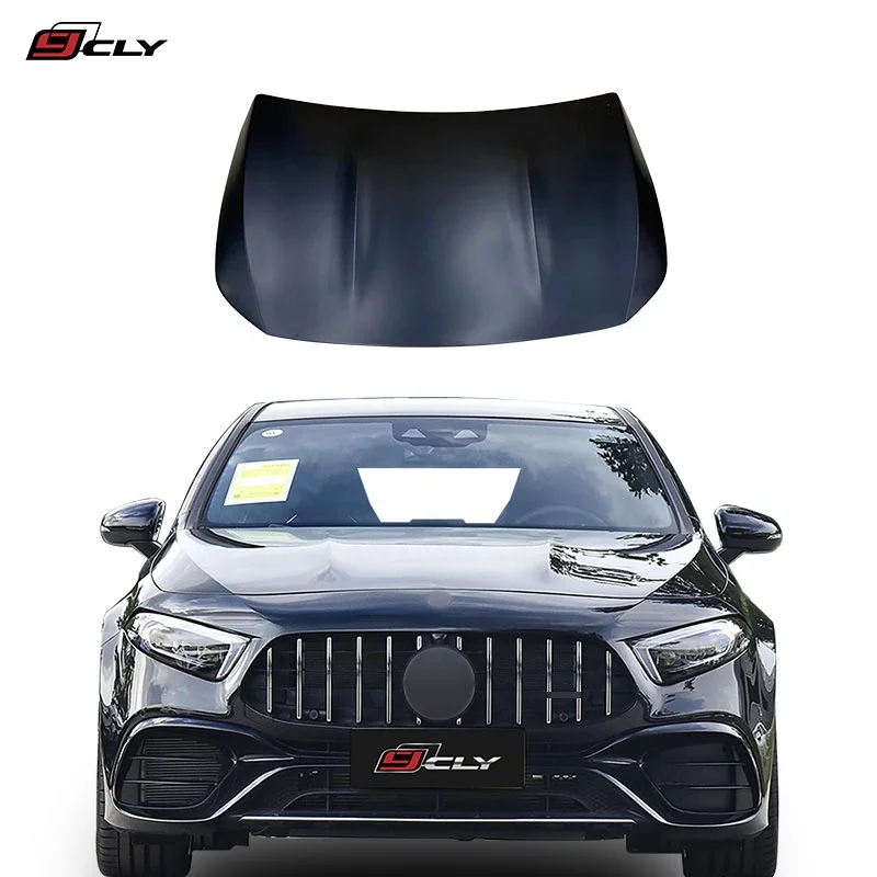 

CLY Car Bumper Hood For Benz A class W177 A180 A200 A250 Facelift A45 AMG Bonnet Aluminum Engine Hood Iron Engine Cover 2019+