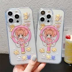 Animes Cardcaptors Sakuras Magnetic Phone Case for Samsung Galaxy S24 S23 S22 S21 S20 FE Plus Ultra 5G Soft Clear Tpu