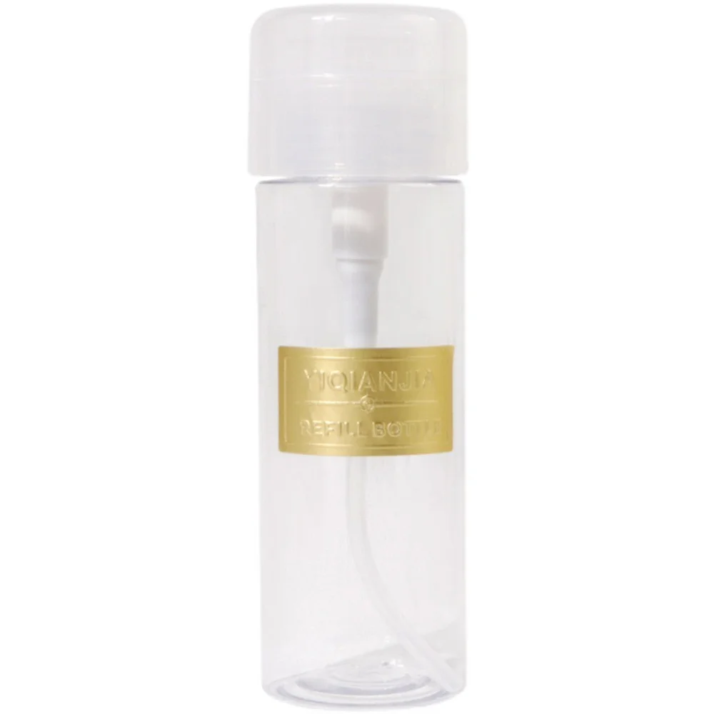 Botellas rellenables para uñas, dispensador con bomba de presión vacía, limpiador de esmalte de uñas, botella de maquillaje, herramienta de manicura, 300/500ML