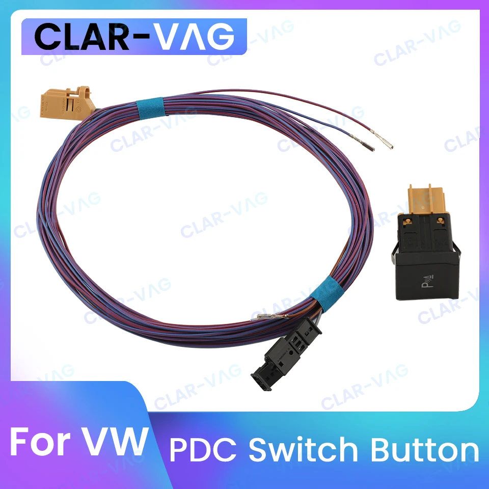 

Car PDC Switch Button OPS Automatic Radar Switch Cable Wiring Harness For VW Jetta GOLF 6 MK6 16D927122 1TD927122