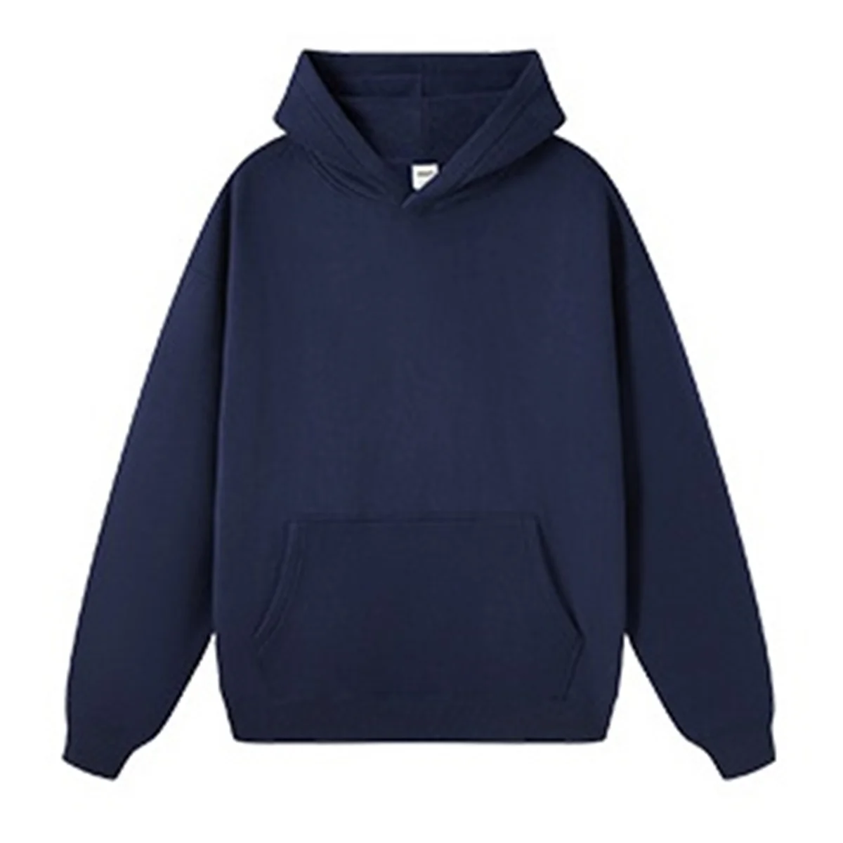 Hiphop High Street Fall/Winter Men plus fleece solid color trend hoodie, suitable for street hanging, dating, dancing training