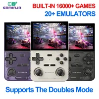GAMINJA Open Source K36 Retro Handheld Video Game Console 16000 Games Emulator for PS1/PSP/DC/N64/SS 3.5 Inch IPS Screen