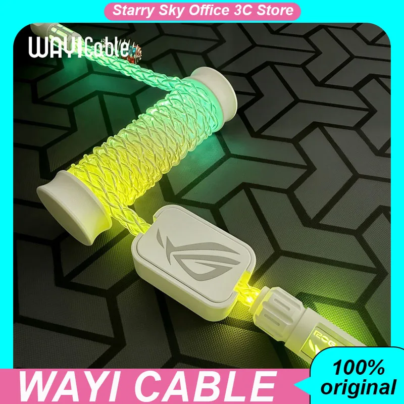 

WAYi Magnetic Keyboard Cable Mechanical RGB Magnetron Color Changing 8K Aviation Plug Cable PC Laptop Keyboard Accessories