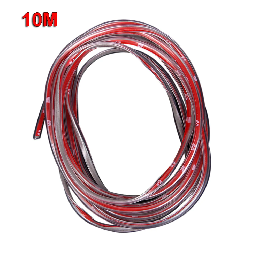 

10 M Door Seal Strip Car Protectors Universal White Transparent Guard Guards Removable Detachable