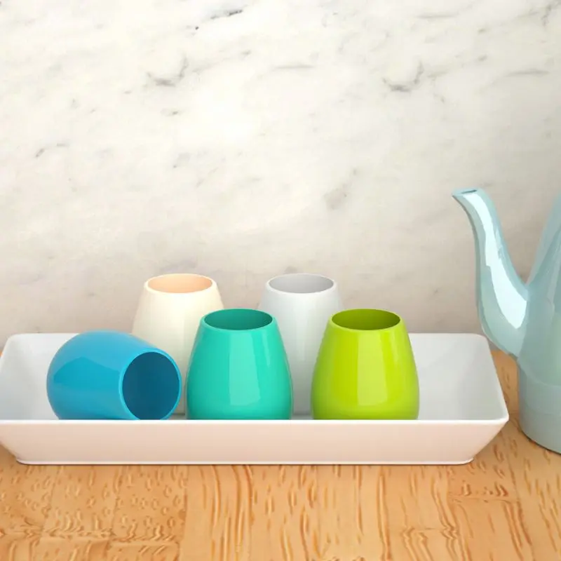 Silicone Cups Party Glasses Juice Cup Drink Multiple Kitchen Rebound Folding Festival Home Use Special Gift Cup Tea Kitchenware