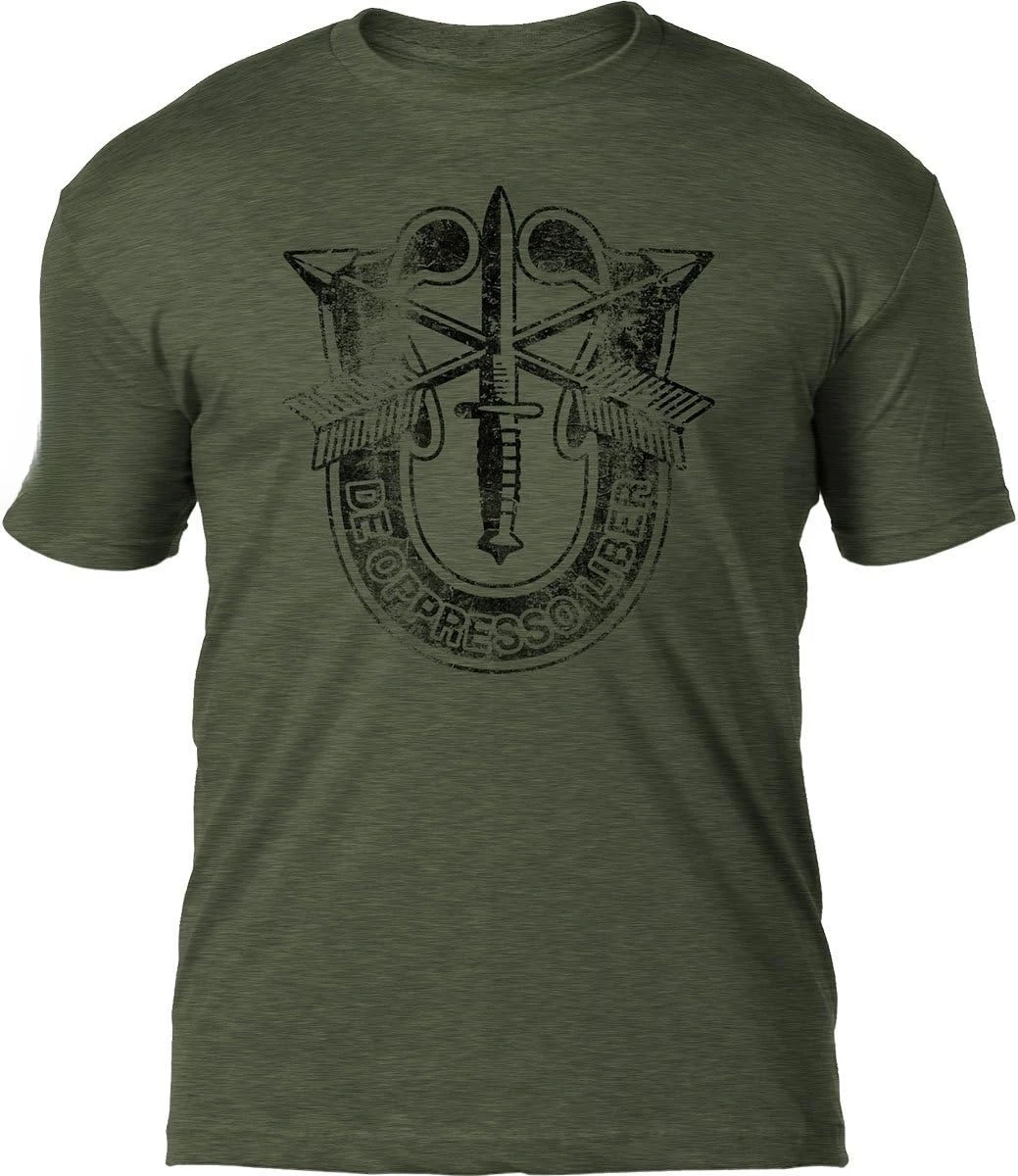 

US Army Special Forces 'Distressed' Patriotic T-Shirt 100% Cotton O-Neck Short Sleeve Summer Casual Mens T-shirt Streetwear