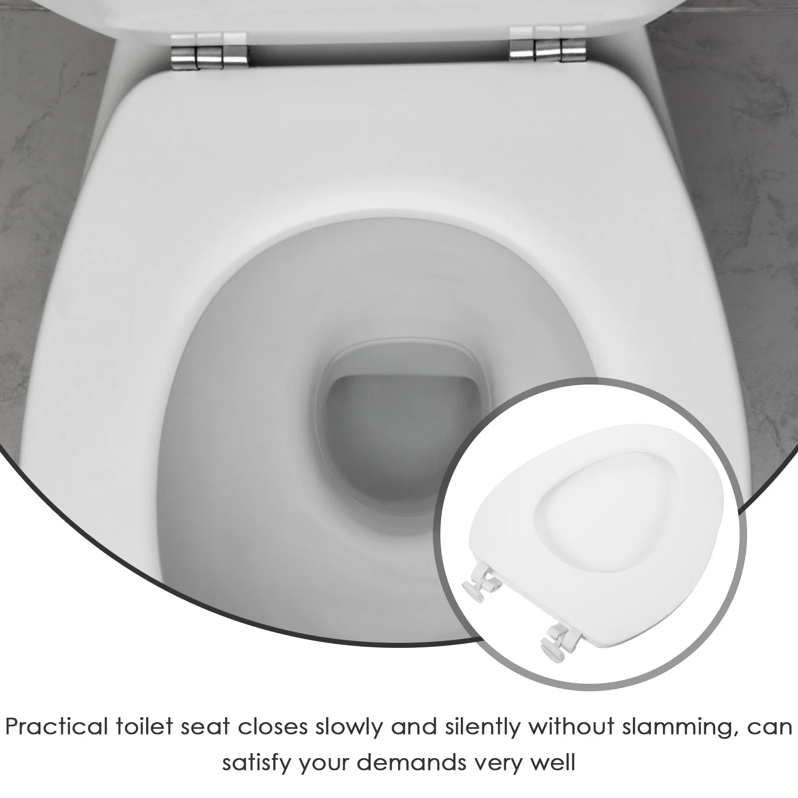 

Soft Closing Eva Toilet Replacement Bathroom Accessory Removable Standard Seat Cover Home Toilet Seat Lid Gentle Touch