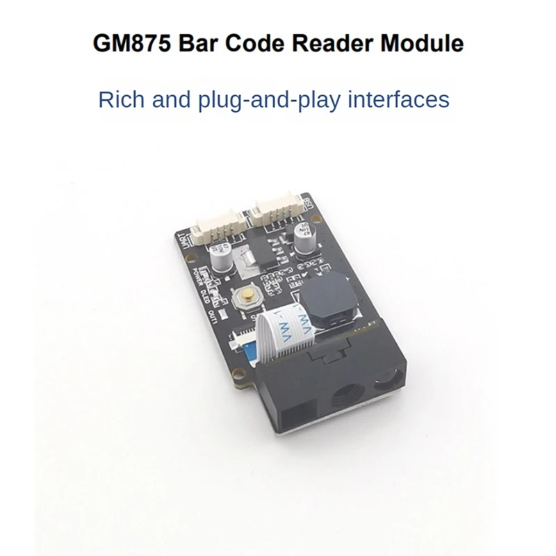 Módulo de escáner lector de código de barras GM875 1D 2D, módulo de reconocimiento de código QR integrado, dispositivo de código de barras, motor de escaneo de Terminal