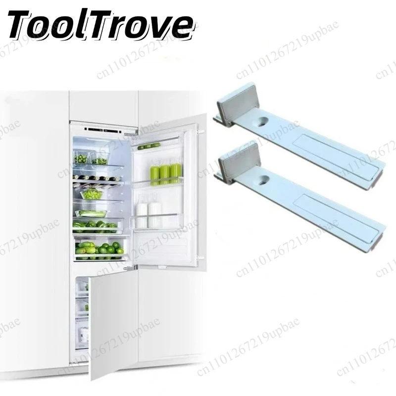 Extended Slide Rail Assembly Hidden Linkage Guide Rail Installation Parts for Cabinet Built‑in Refrigerator