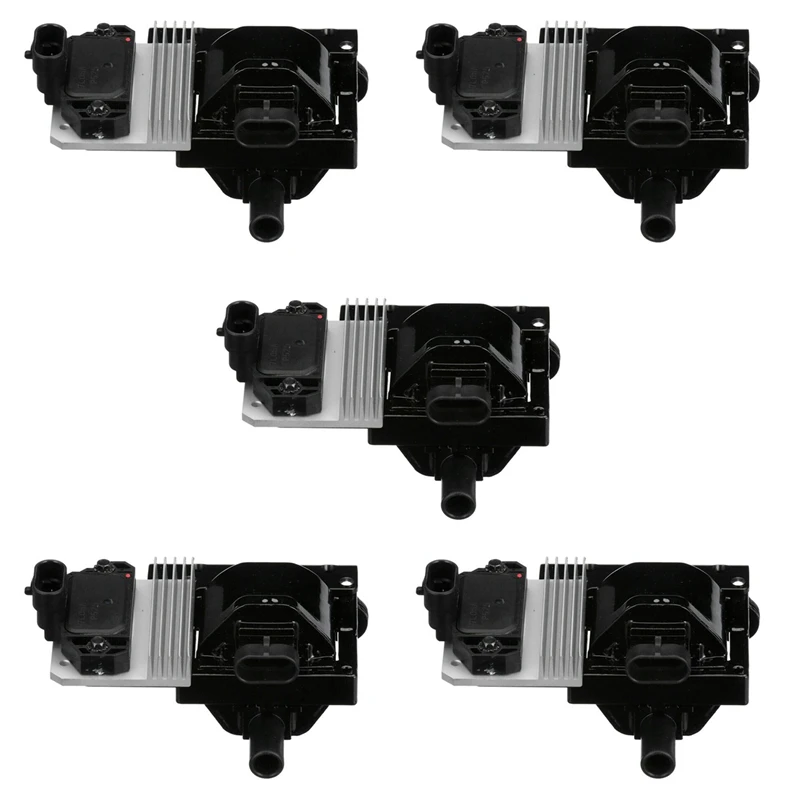 5X Ignition Coil Module Assembly 392-863704T 8M0054588 3861985 3862167 3883158 For Mercruiser V6 V8 4.3 5.0 Volvo Penta