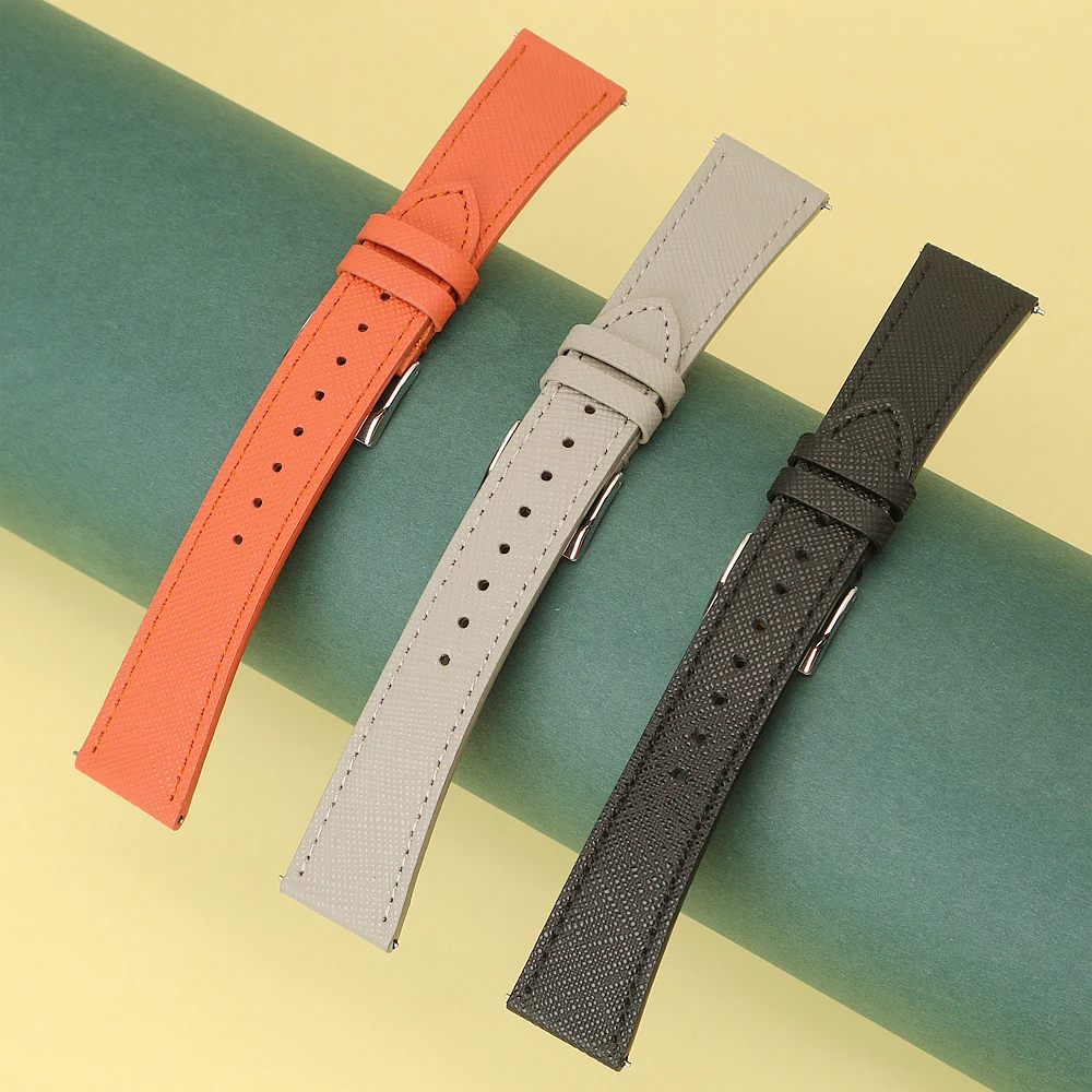 جديد كلاسيكي الجلود حزام ساعة اليد 18 مللي متر 20 مللي متر 22 مللي متر الإفراج السريع سافيانو الجلود الساعات معصمه اكسسوارات للرجل