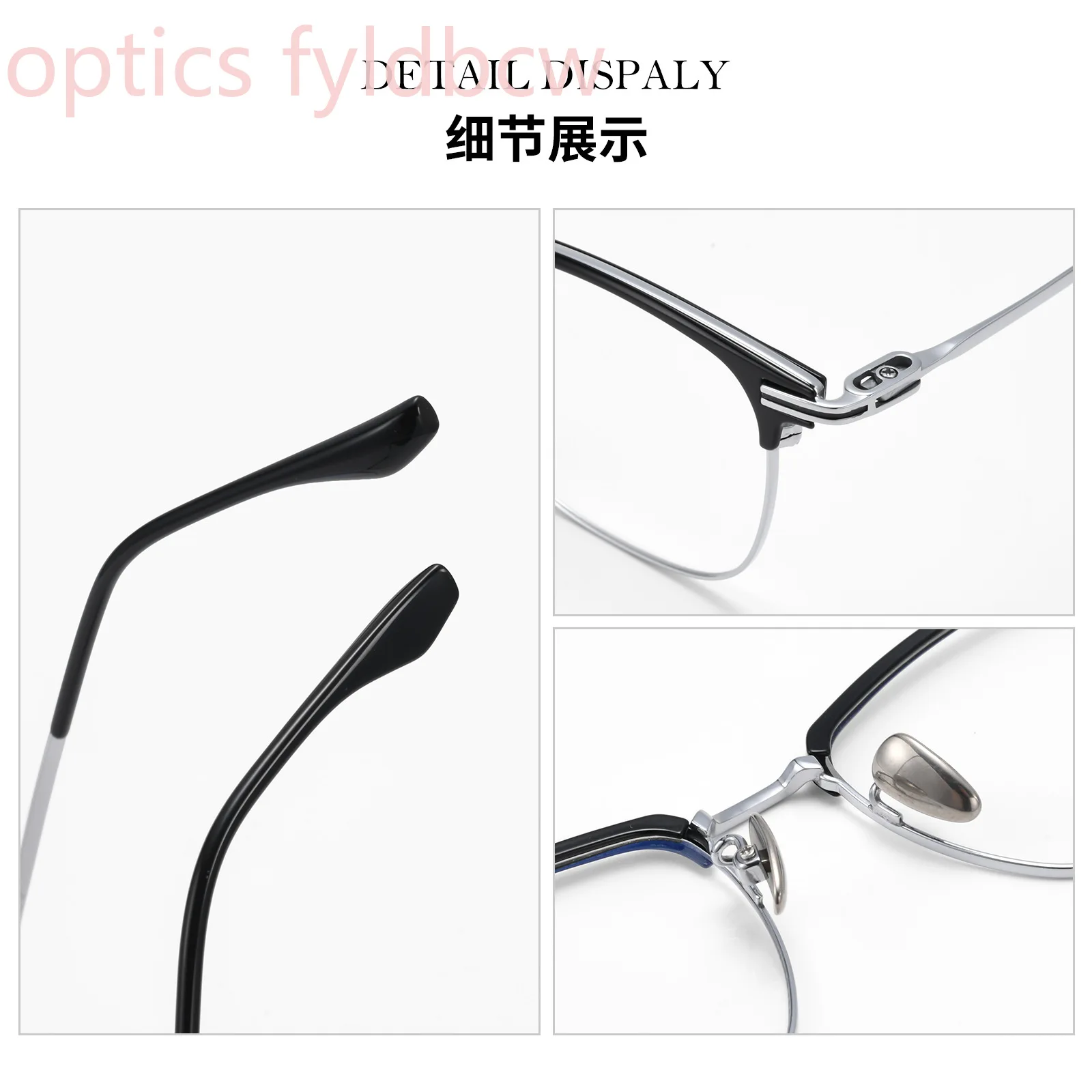Anti Blue Light Reading Glasses 54-17-145 Prescription Blocking Men Myopia Durable Driving Outdoor Titanium Lightweight
