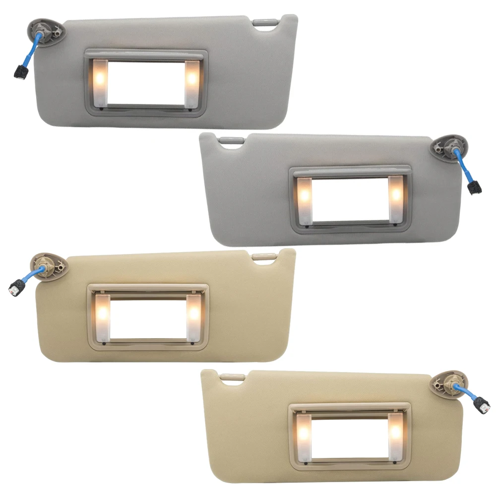 Car Interior Sun Visor With Mirror Light for Honda Accord 2008 2009 2010 2011 2012 2013 2014 2015 2016 Left Hand Driver