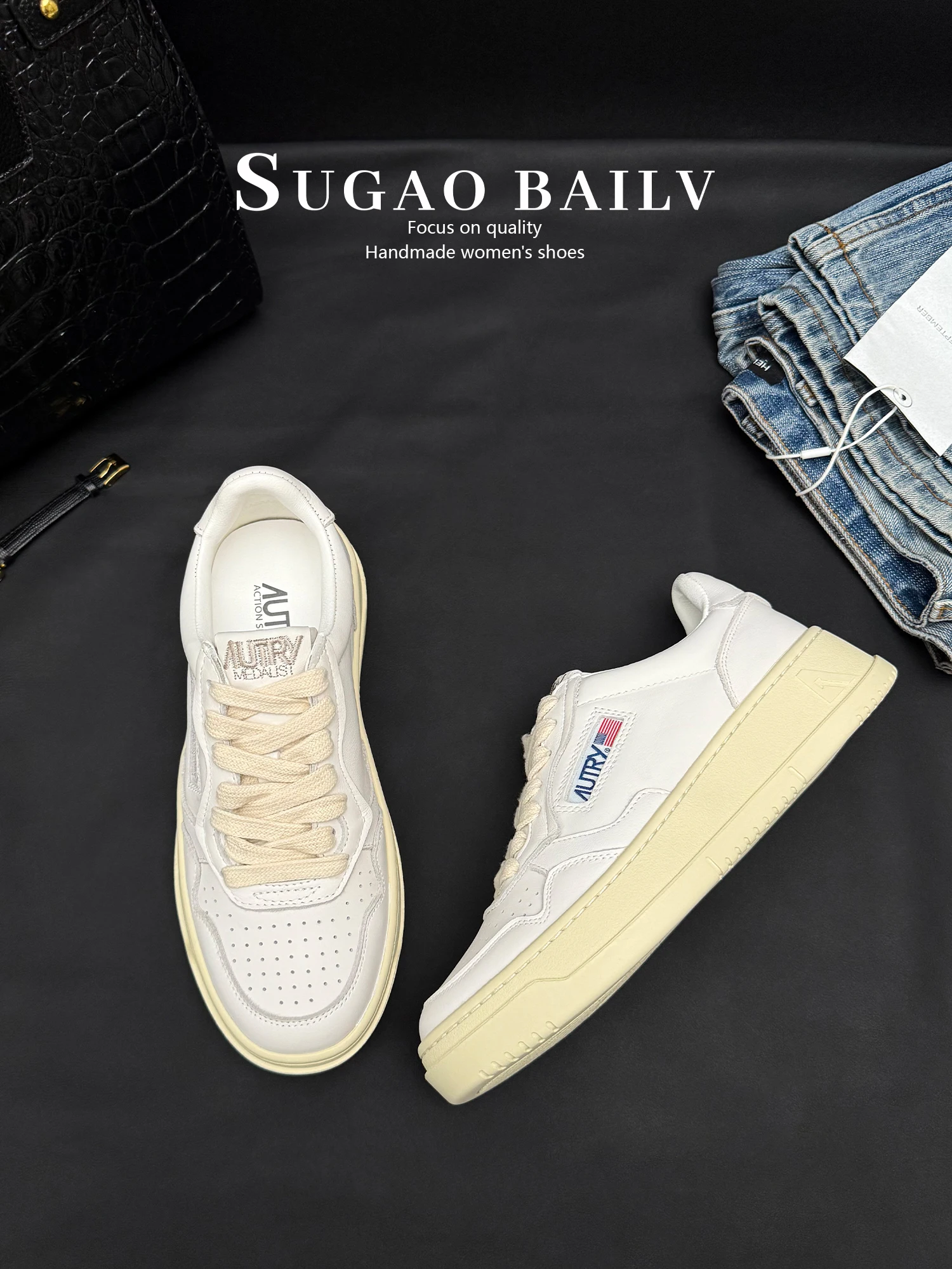 

Кроссовки Upaded Beau из натуральной кожи Faion, повседневные спортивные женские кроссовки, удлиняющие Thi Bot со шнуровкой Board oes для пар