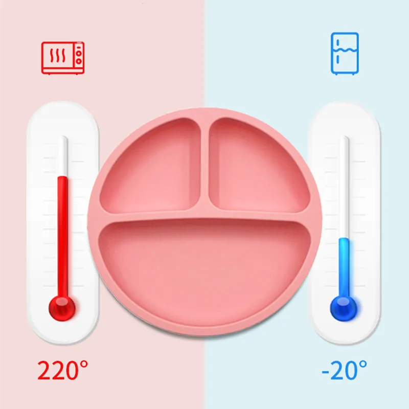 BPA FREI Silikon Baby Fütterung Set Sauger Schüssel Teller Stroh Tasse Löffel Gabeln für Kinder Baby Geschirr Kinder Gerichte – Detail 15