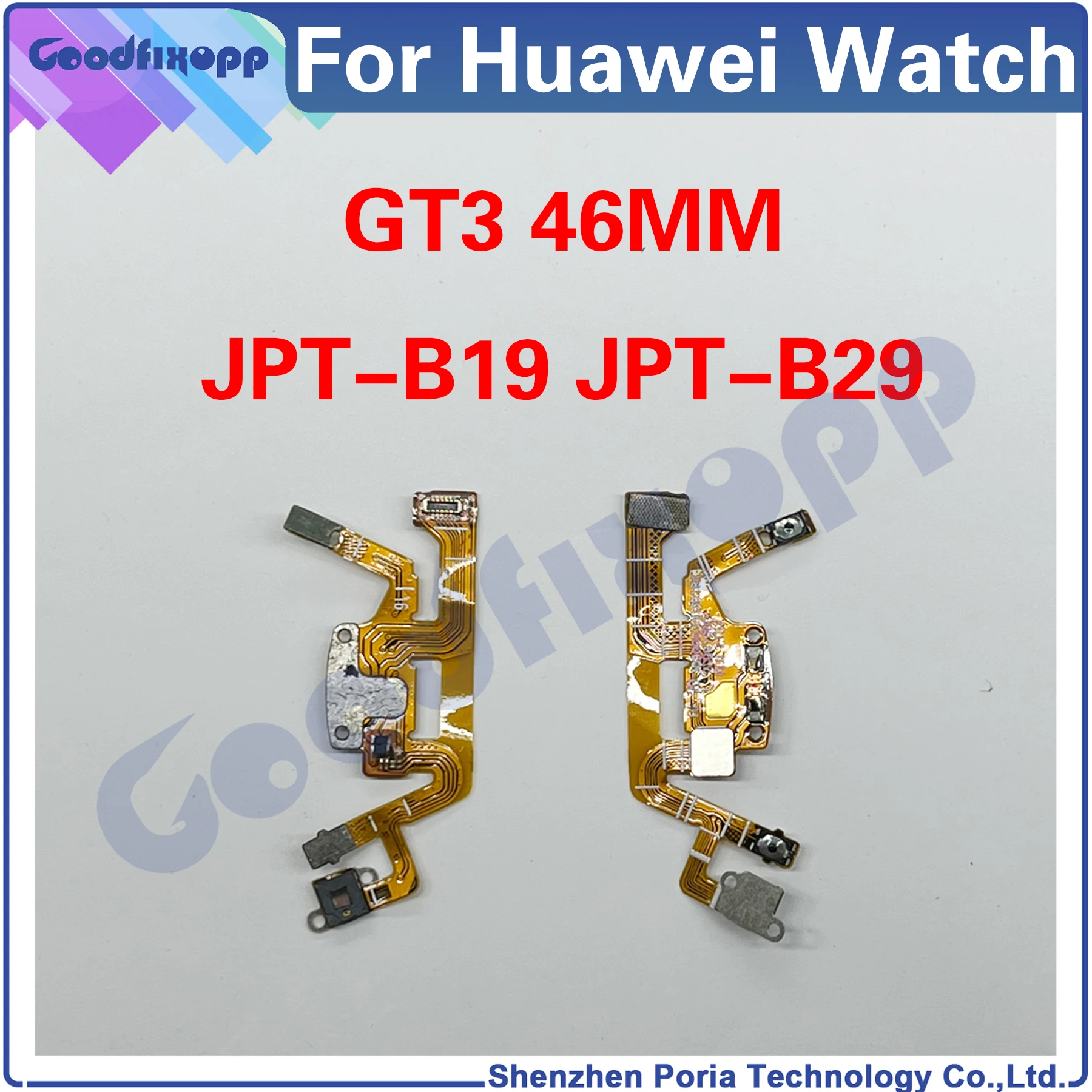 For Huawei Watch GT 3 46mm JPT-B19 JPT-B29 GT3 Return Side Button Power Button Switch Key Cable Flex ON OFF Cable Replacement