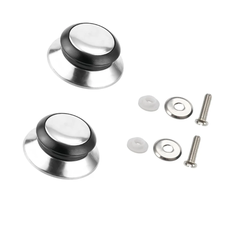 2Pieces Practical Replacements Pot Lid Handle Knobs for Slow Cooker Lid Heat Resistant and Comfortable Grip Designs 37JD