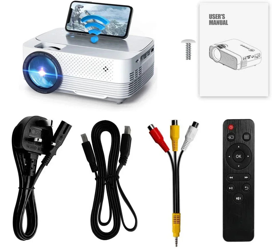 Hot Selling OEM ODM Factory Support 1080P HD LCD LED Mini Projector For Home Video Entertainment