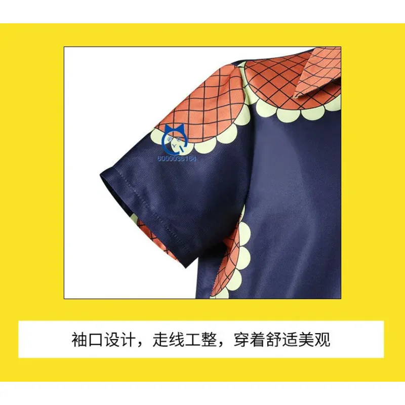 Disfraz de Anime Monkey D Luffy para hombre y mujer, camisa con botones y estampado de girasol, traje de juego de rol para Halloween, camisa informal para todos los días para adultos