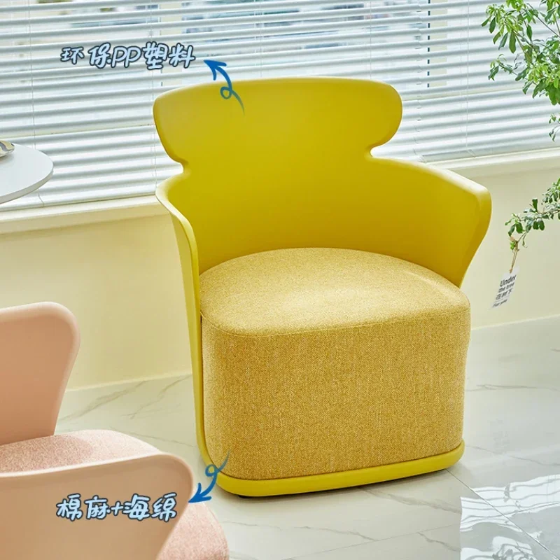 Nordic Light Luxury Sofa Chair, Internet Celebrity Bedroom Makeup Chair, Living Room Leisure Back Chair, Artistic Home Furniture