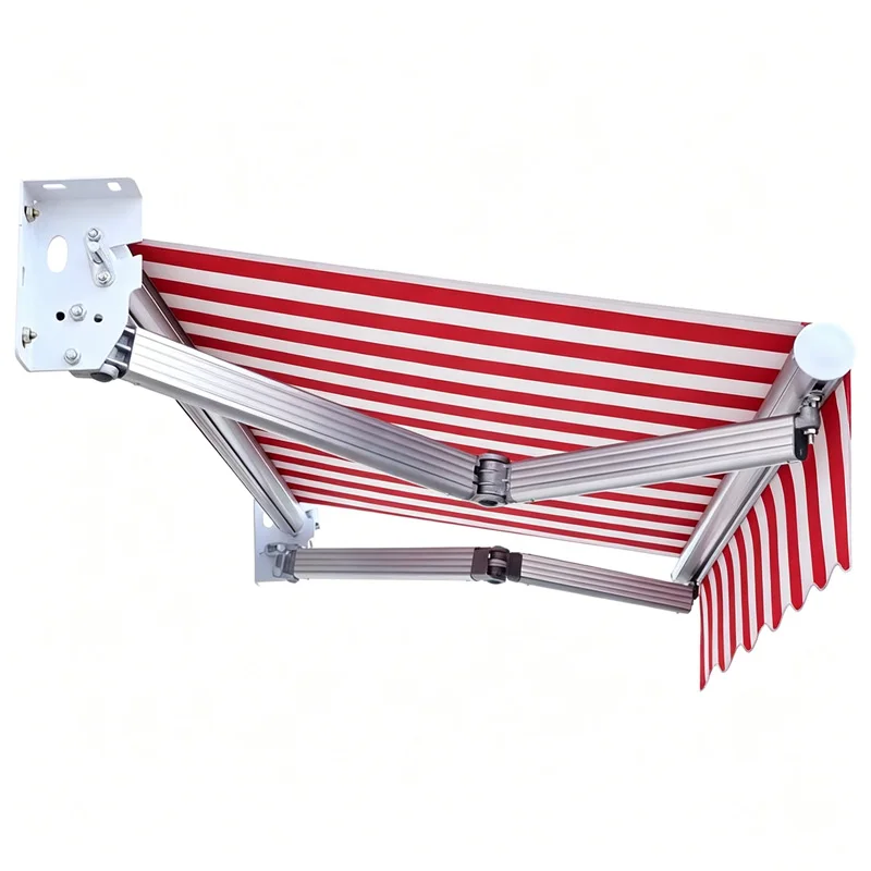 Durable Retractable Aluminum Alloy Modern Design Eco-Friendly Patio Awning Electric/Manual Control Waterproof Windproof Outdoor