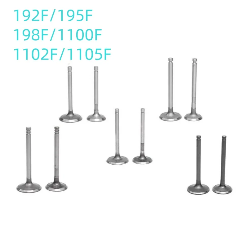 

КЛАПАН ПОДХОДИТЬ ОДНОГО ЦИЛИНДРА ДИЗЕЛЬНОГО ДВИГАТЕЛЯ KD192F 195F 198F 1100F 1105F 1102F ГЕНЕРАТОР 8 кВт 10 кВт 12 кВт Впускной КЛАПАН ВЫХЛАПАН