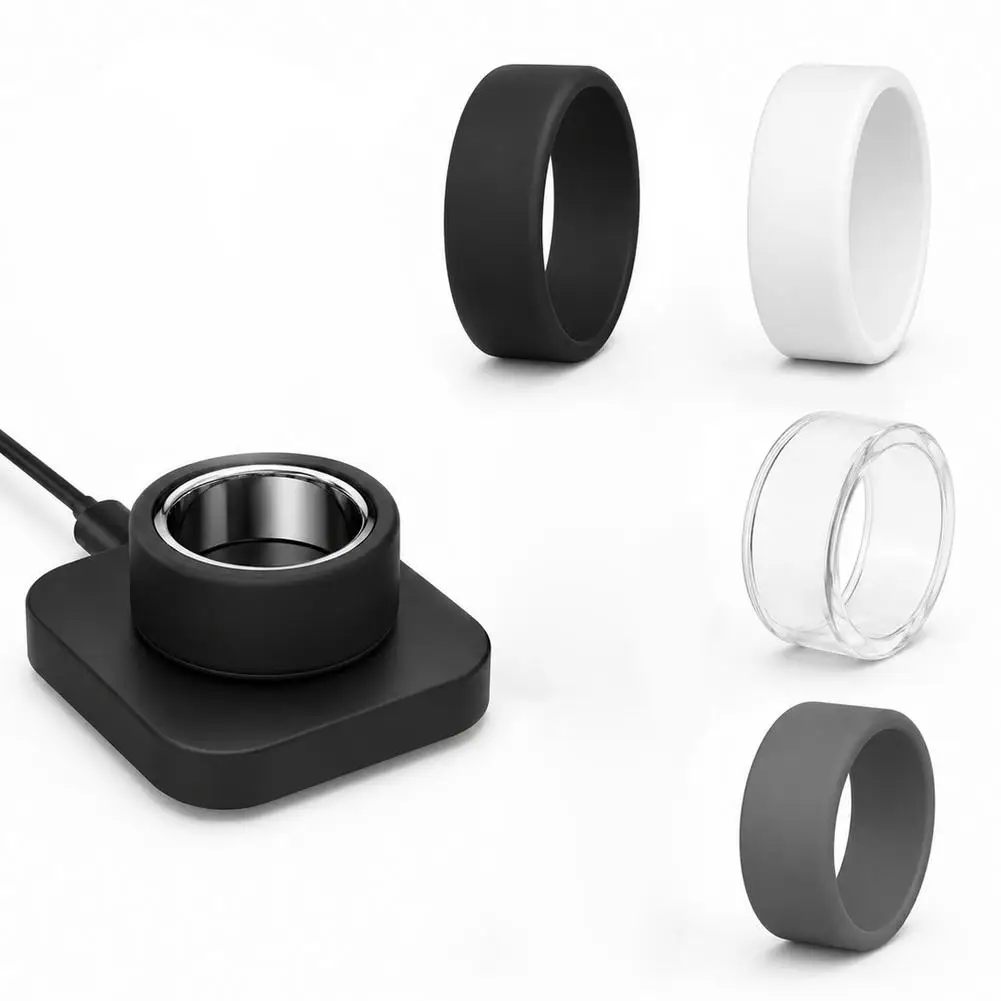 for Oura Ring 5 Case Cover Smart Ring Silicone Elastic Protective Case Scratch Sweat-resistant Ring Protector Accessories