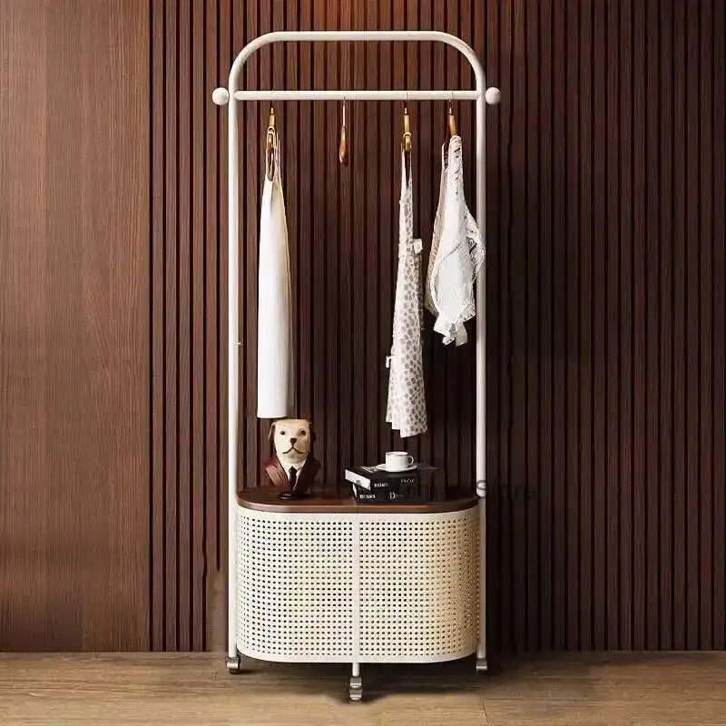 Living Wall Coat Rack Hanging Dress Clothes Clothesline Pants Hanger Bedroom Clothing Cupboard Stand Furniture Floor