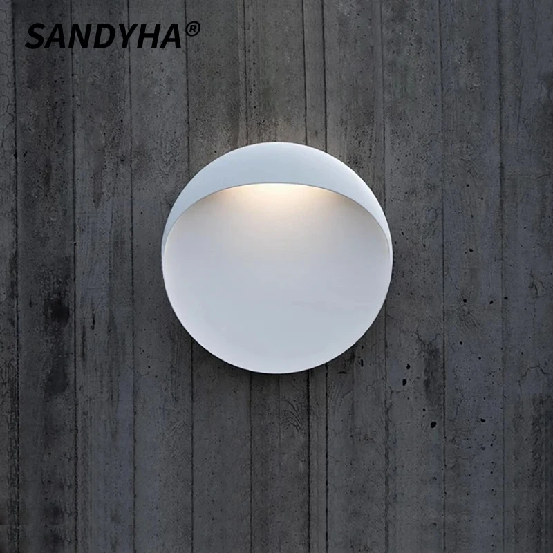 

SANDYHA Minimalist Creative Wall Lamps Hotel Corridor Background Light LED Lamp For Bedroom Living Room Indoor Art Decoration