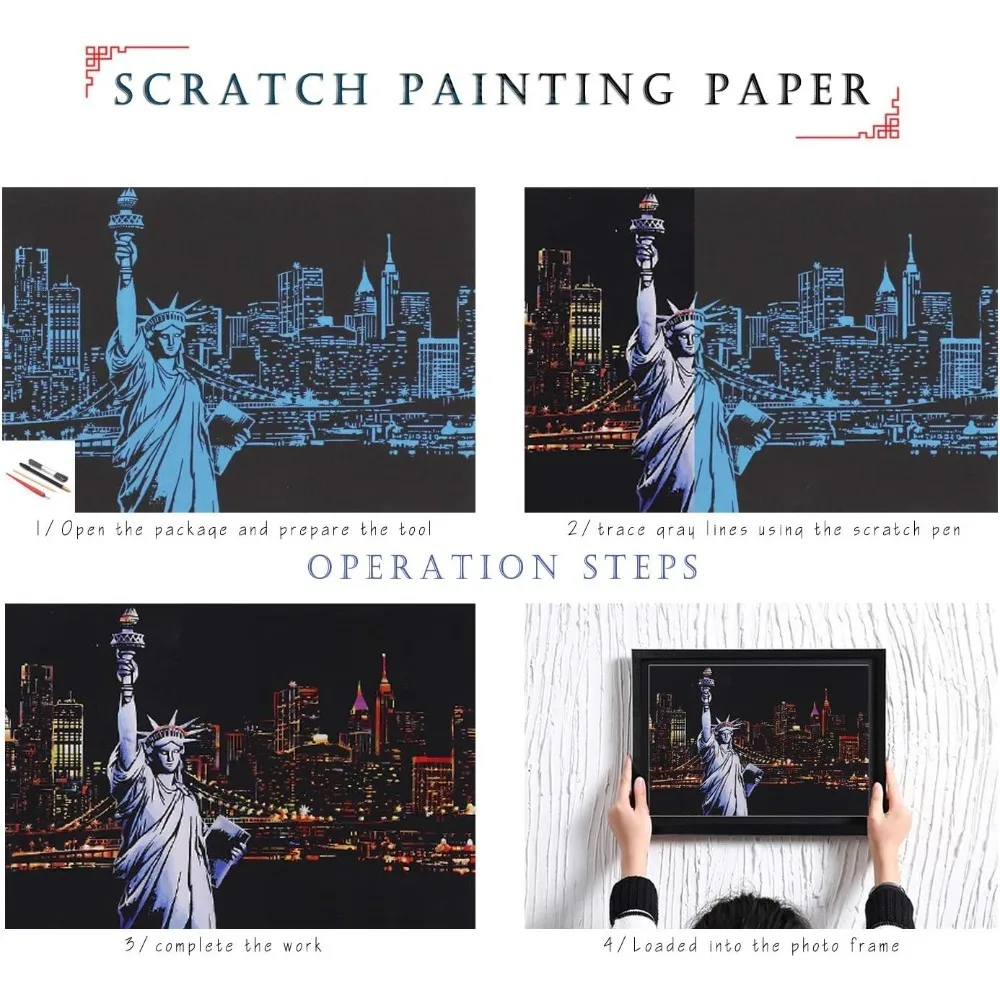 Kunstpostkarten zur Regenbogenmalerei, Malerei, kreative Geschenkgravur, Kunst- und Bastelsets, Mini-Umschlagpostkarten